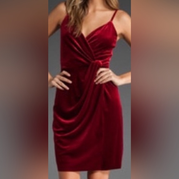 Bailey 44 Dresses & Skirts - Bailey 44 Red Velvet Mini Dress